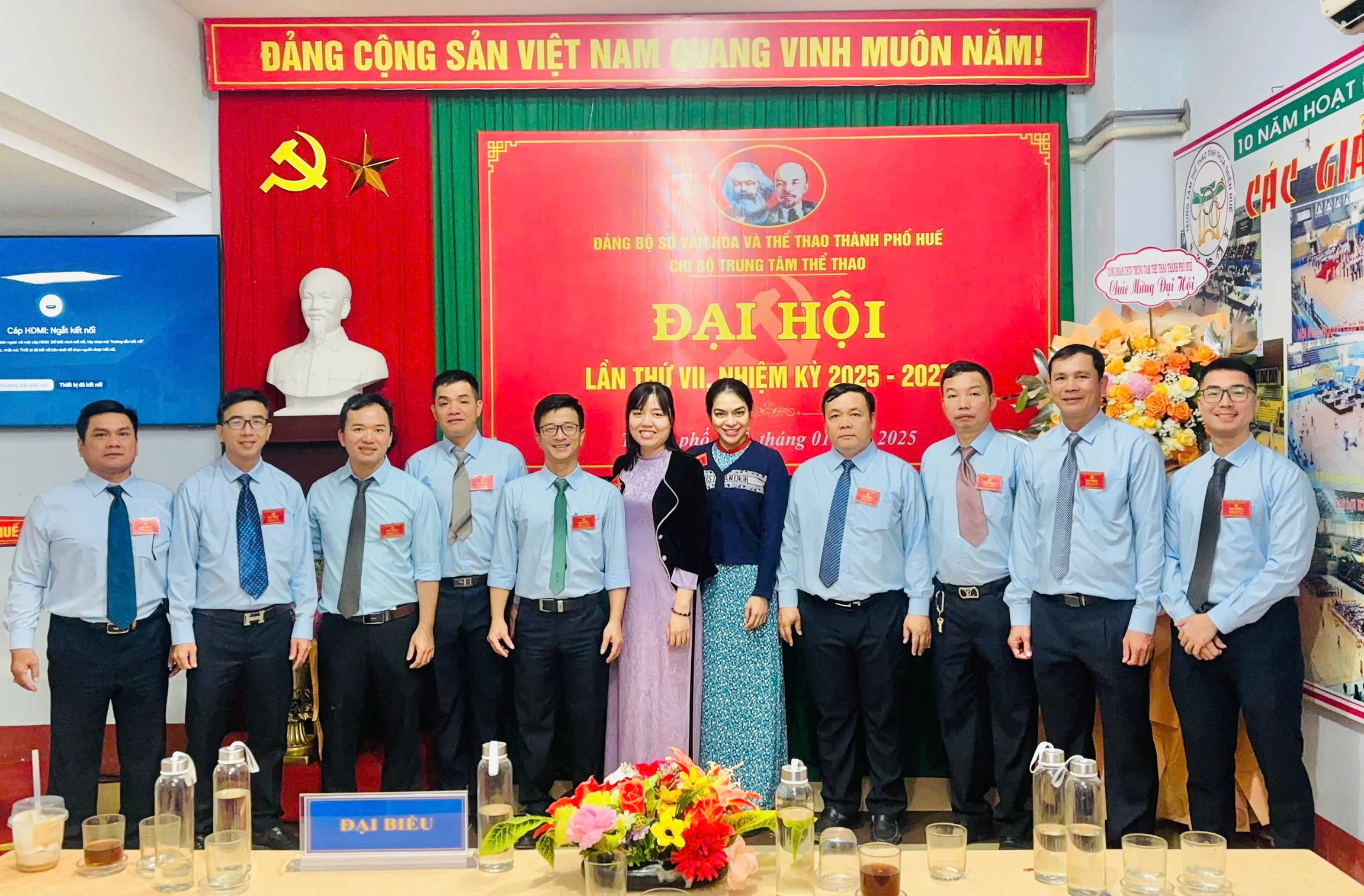 Chi bộ Trung tâm Thể thao thành phố Huế tiến hành tổ chức Đại hội lần thứ VII, nhiệm kỳ 2025-2027