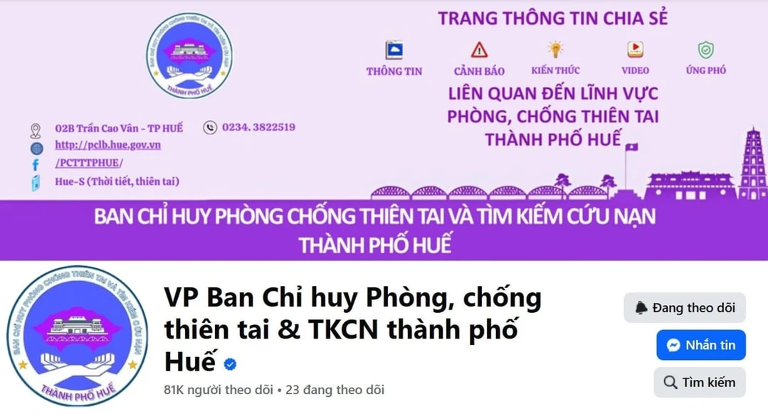 Chủ động phòng, chống thiên tai trước mùa mưa bão 2025: Ngành Văn hóa và Thể thao Huế sẵn sàng ứng phó