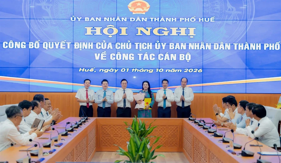 Công bố quyết định điều động, bổ nhiệm Phó Giám đốc Sở Văn hóa, Thể thao và Du lịch thành phố Huế