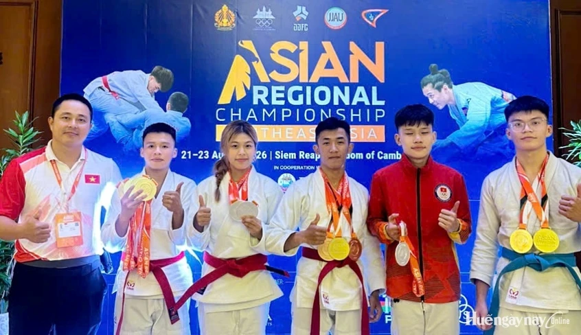 Jujitsu Huế giành 24 huy chương tại đấu trường khu vực