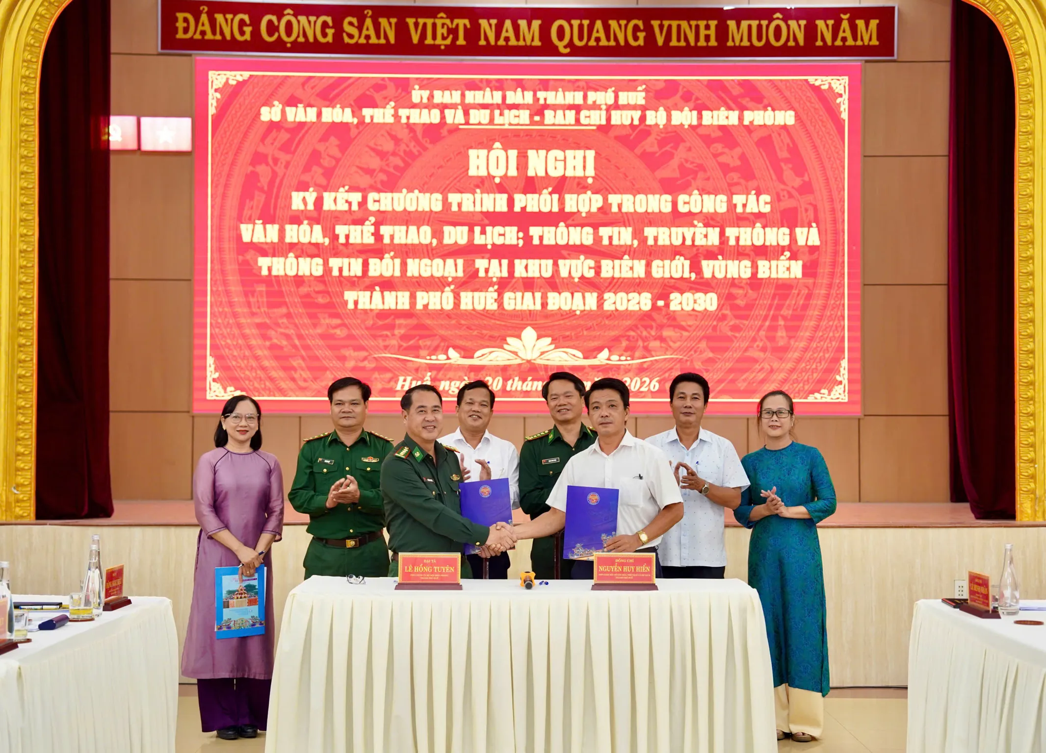 Sở Văn hóa, Thể thao và Du lịch và Ban Chỉ huy Bộ đội Biên phòng thành phố Huế phối hợp nâng cao hiệu quả hoạt động văn hóa, thể thao, du lịch, thông tin, truyền thông và thông tin đối ngoại tại khu vực biên giới, vùng biển