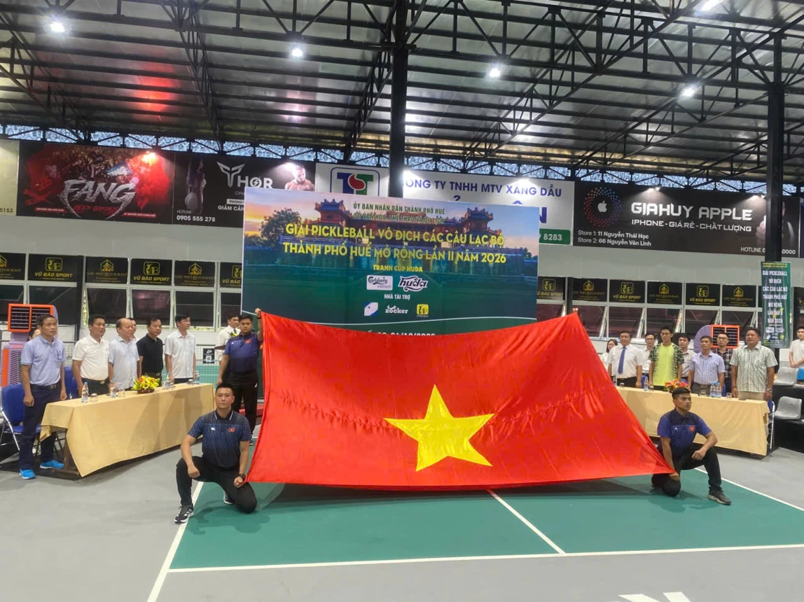 Tranh tài kịch tính tại Giải Pickleball các Câu lạc bộ thành phố Huế mở rộng lần thứ II – Tranh cúp Huda 2026